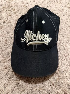 Walt Disney World Black Cap with White 'Mickey' Embroidery
